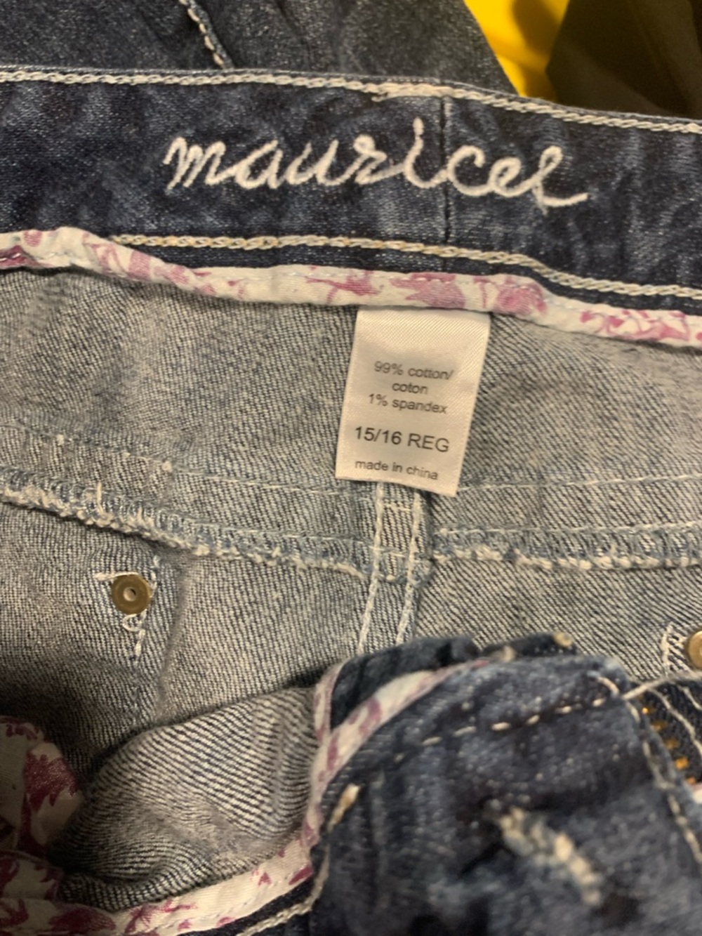 Maurices Dark Blue Cropped Jeans - Picture 3 of 3